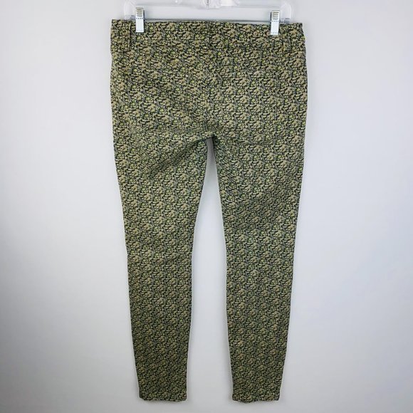 Cabi Ditsy Print Abstract Floral Printed Skinny Jeans 4 - Picture 5 of 8